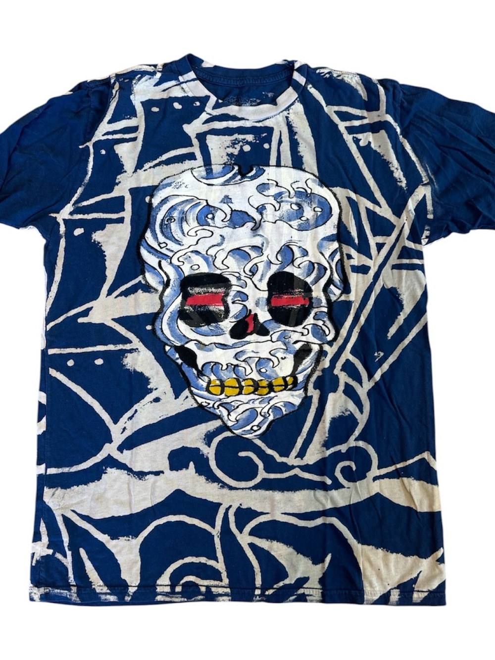 Blue vintage Graphic Skull ED HARDY ORIGINAL T-Shirt. Never worn